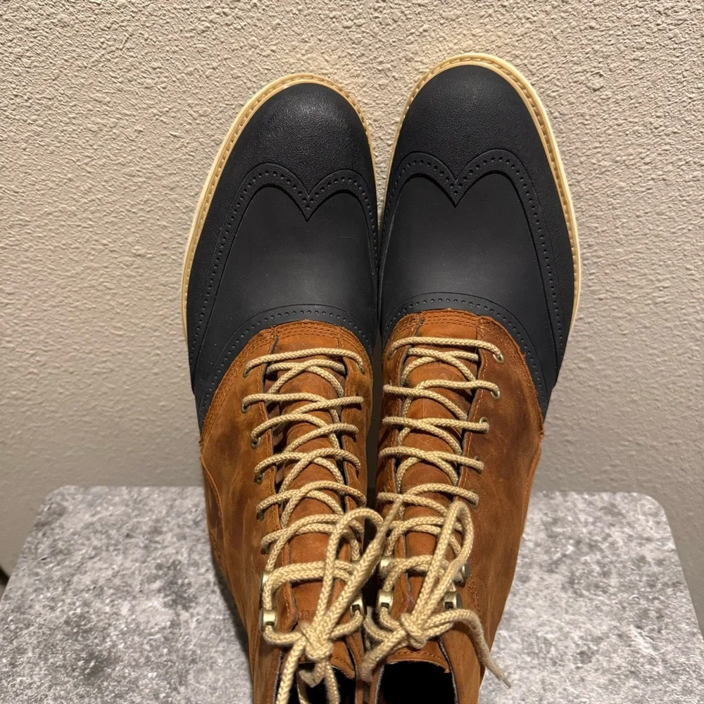 Timberland Men’s Stormduck Waterproof Leather Lace Up Wingtip Boots Size 11